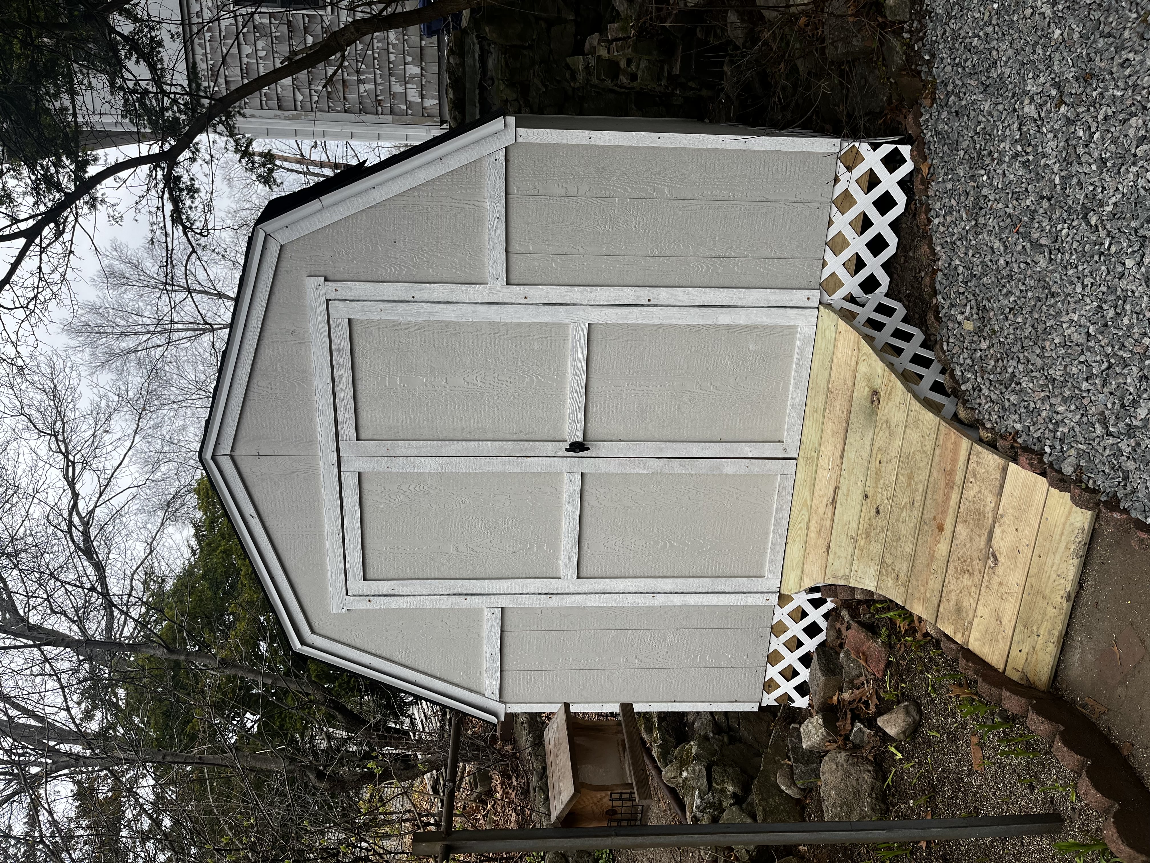 8ft by 8ft Shed installed in West Roxbury